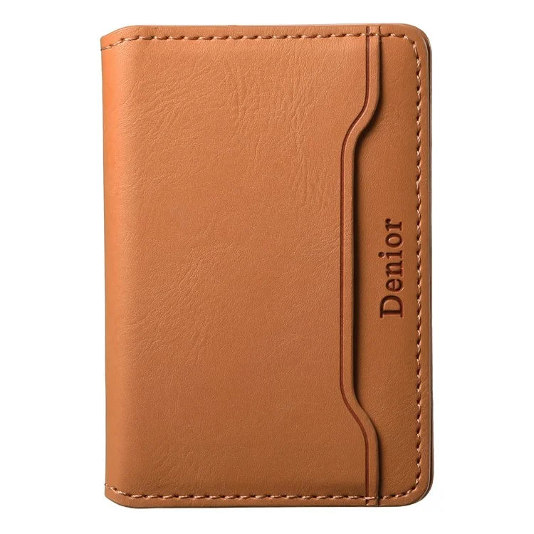 DENIOR Magnetic Card Case Compatible with MagSafe PU Leather Phone Card Holder Kickstand