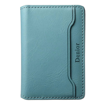 DENIOR Magnetic Card Case Compatible with MagSafe PU Leather Phone Card Holder Kickstand
