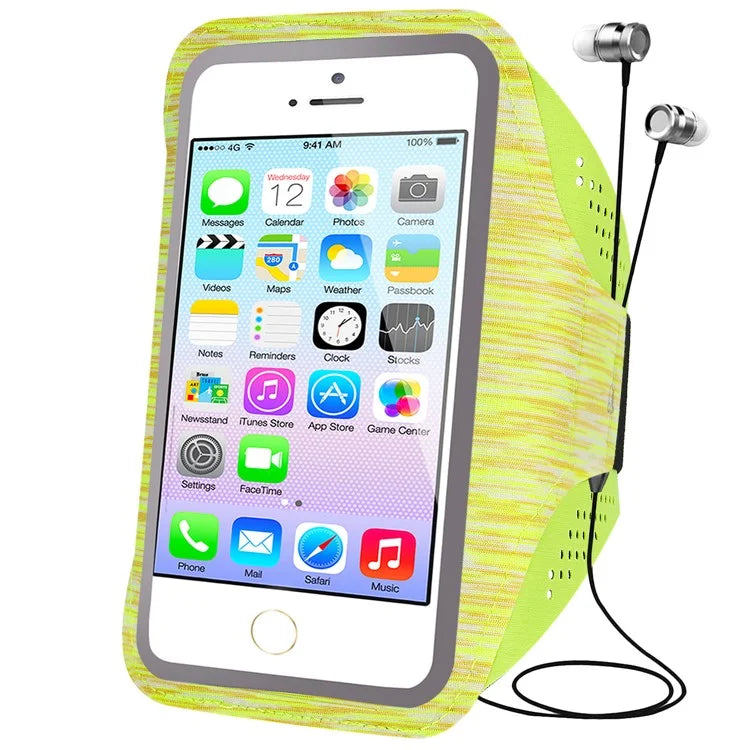 Outdoor Sports Arm Bag for Men and Women, Fitness Running Mobile Phone Pouch with Reflective Strip, Size L