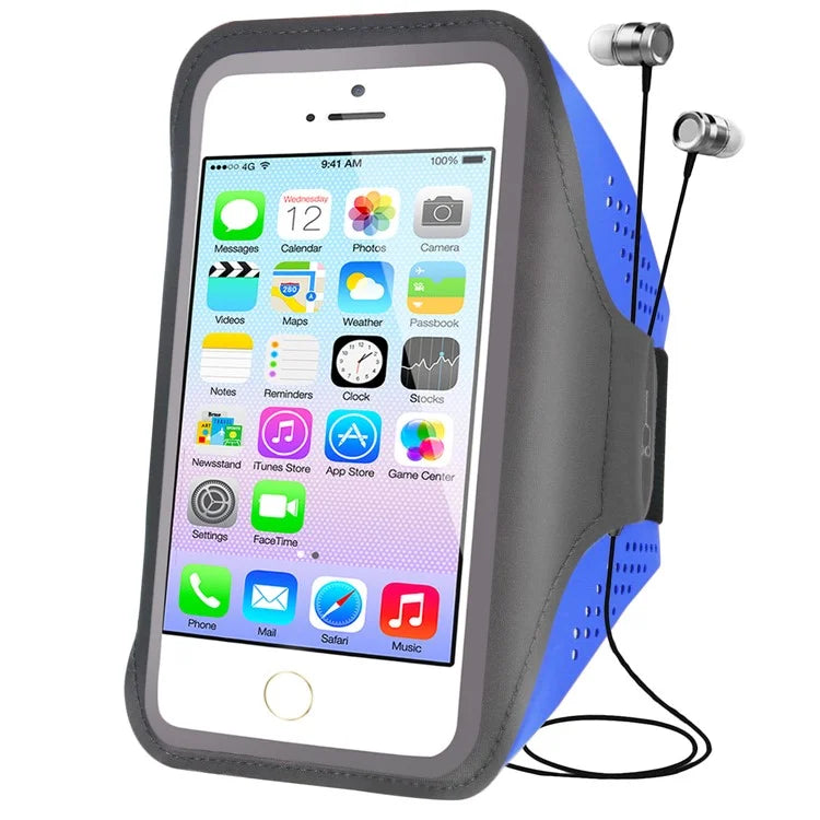 Outdoor Sports Arm Bag for Men and Women, Fitness Running Mobile Phone Pouch with Reflective Strip, Size L