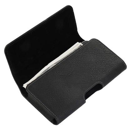 7 Inch Waist Bag Horizontal Style Phone Carrying Pouch with Magnetic Closure