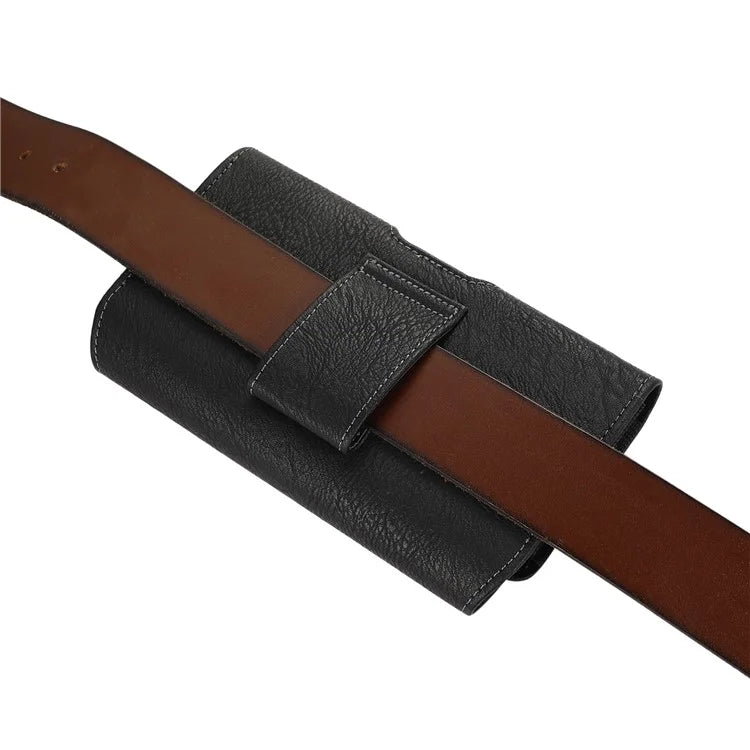 7 Inch Waist Bag Horizontal Style Phone Carrying Pouch with Magnetic Closure