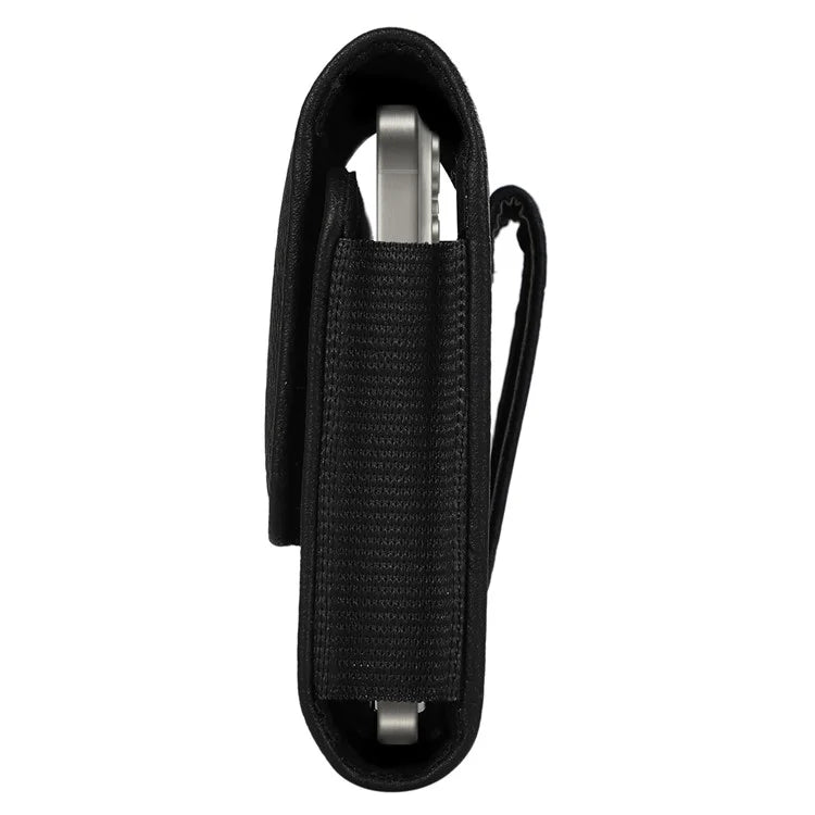 5 Inch Magnetic Waist Pouch Horizontal Style PU Phone Carrying Case