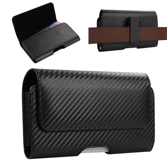 Universal Horizontal Leather Case Fits 7.0 inch Phone Belt Pouch Holster with Magnetic Closure