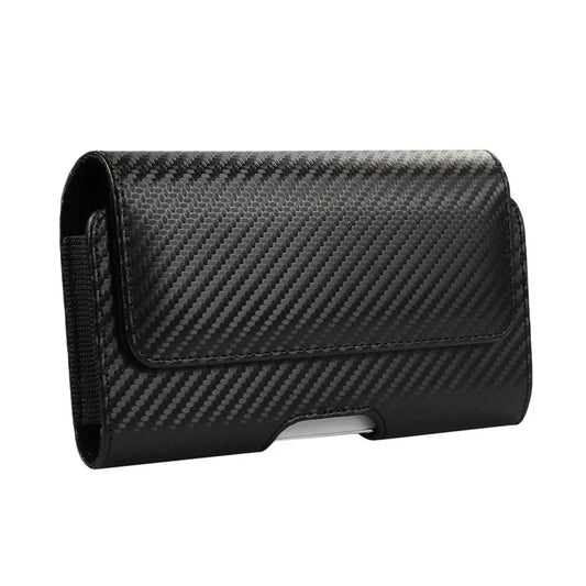 Leather Holster Fits 6.7 inch Phone Horizontal Cell Phone Holder with Rotating Belt Clip