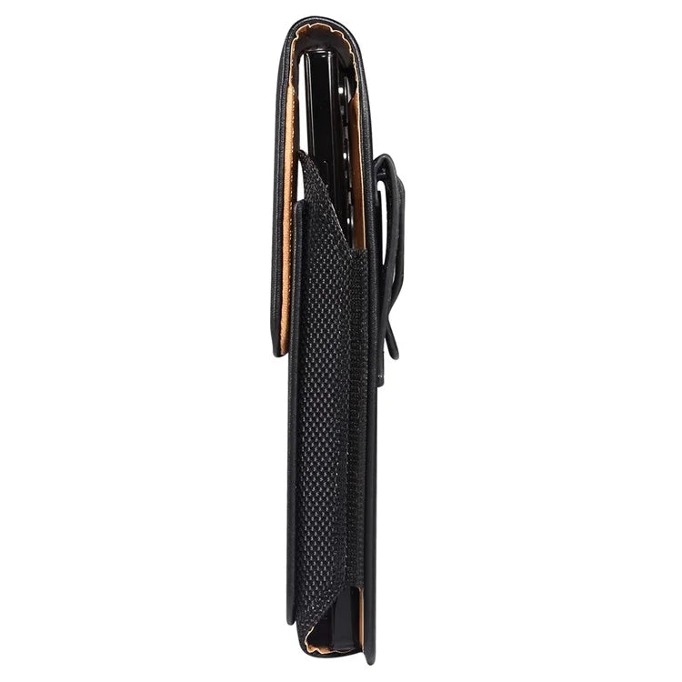 6.1 inch Phone Pouch PU Leather Waist Belt Hanging Phone Bag with Card Slot (Vertical Type)