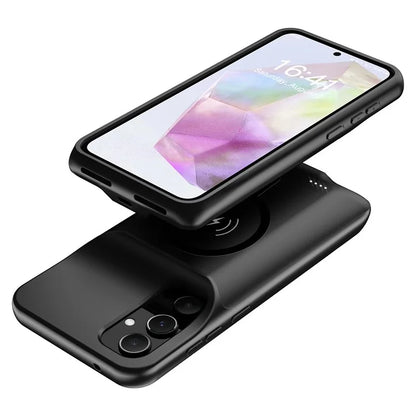 For Samsung Galaxy A35 5G TPU Charger Case Compatible with MagSafe 10000mAh Power Bank
