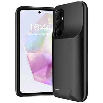 For Samsung Galaxy A54 5G 10000mAh Extended Battery Soft TPU Edge ABS Phone Back Charging Case
