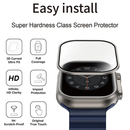WIWU JD-106 For Apple Watch Ultra 49mm Tempered Glass Screen Protector Smart Watch Screen Film