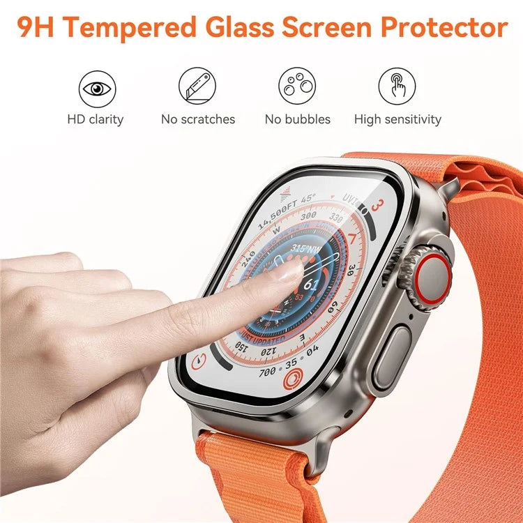 WIWU JD-106 For Apple Watch Ultra 49mm Tempered Glass Screen Protector Smart Watch Screen Film