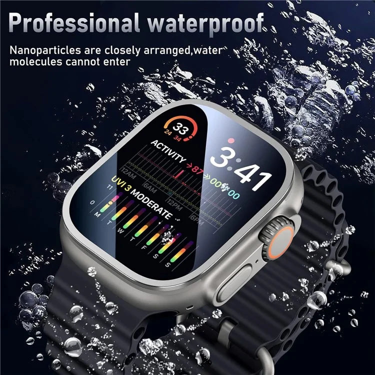 WIWU JD-106 For Apple Watch Ultra 49mm Tempered Glass Screen Protector Smart Watch Screen Film