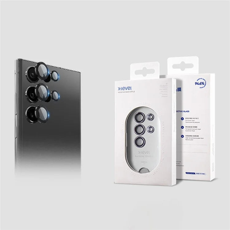X-LEVEL AR-Spotlight Series For Samsung Galaxy S24 Ultra Tempered Glass Lens Protector Camera Lens Film