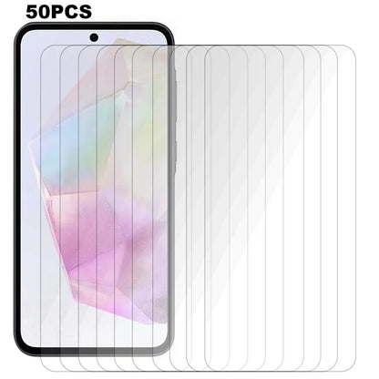 50PCS For Samsung Galaxy M35 5G Screen Protector Explosion-Proof Tempered Glass Film