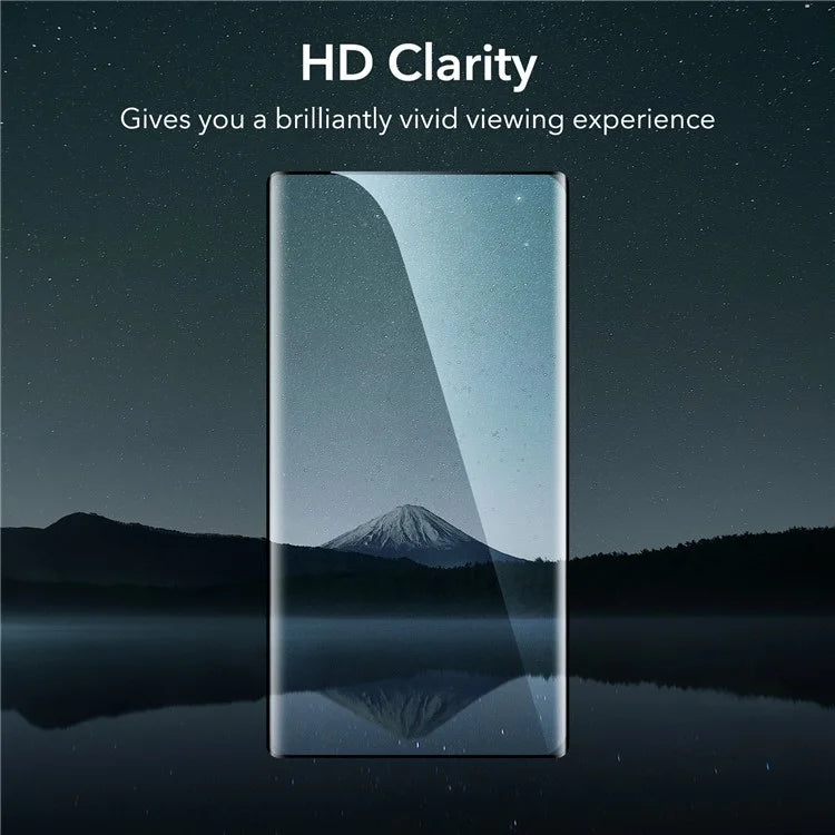 ESR 2Pcs Screen Protector Samsung Galaxy S23 Ultra , Easy Installation Tempered Glass Film + 2 Pack Camera Lens Protector