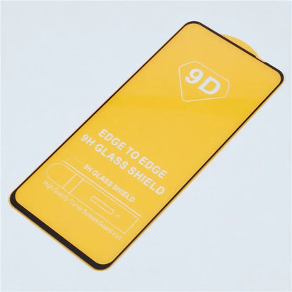 For Realme C65 5G Clear Screen Protector Anti-Explosion Tempered Glass Screen Film, 9D Side Glue