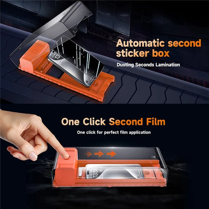 2Pcs For iPhone 14 Pro Privacy Screen Protector Tempered Glass with Electric Alignment Tool