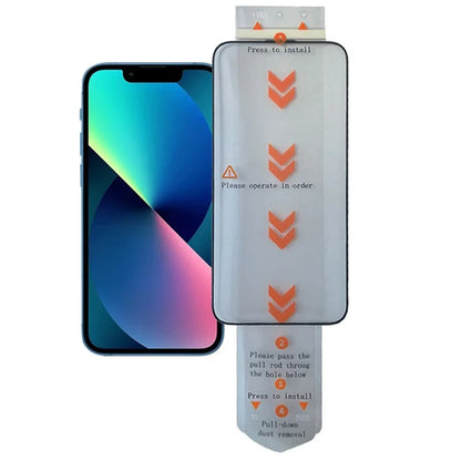 For iPhone 13 Tempered Glass Ultra Clear Screen Protector (Work with Electric Screen Protector Applicator)