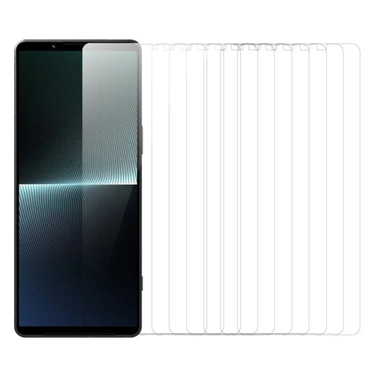 RURIHAI 10Pcs For Sony Xperia 1 VI High Aluminium-Silicon Glass 0.26MM 2.5D Screen Protector