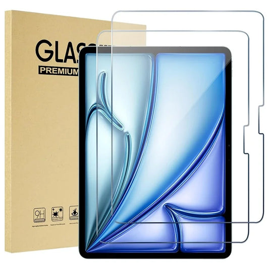 2Pcs For iPad Air 13 (2024) Tempered Glass Screen Protector 2.5D Arc Edge Screen Film