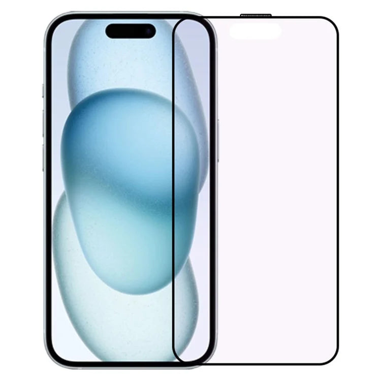 RURIHAI For iPhone 15 Screen Protector Anti Purple Light Eye Protection Matte Film