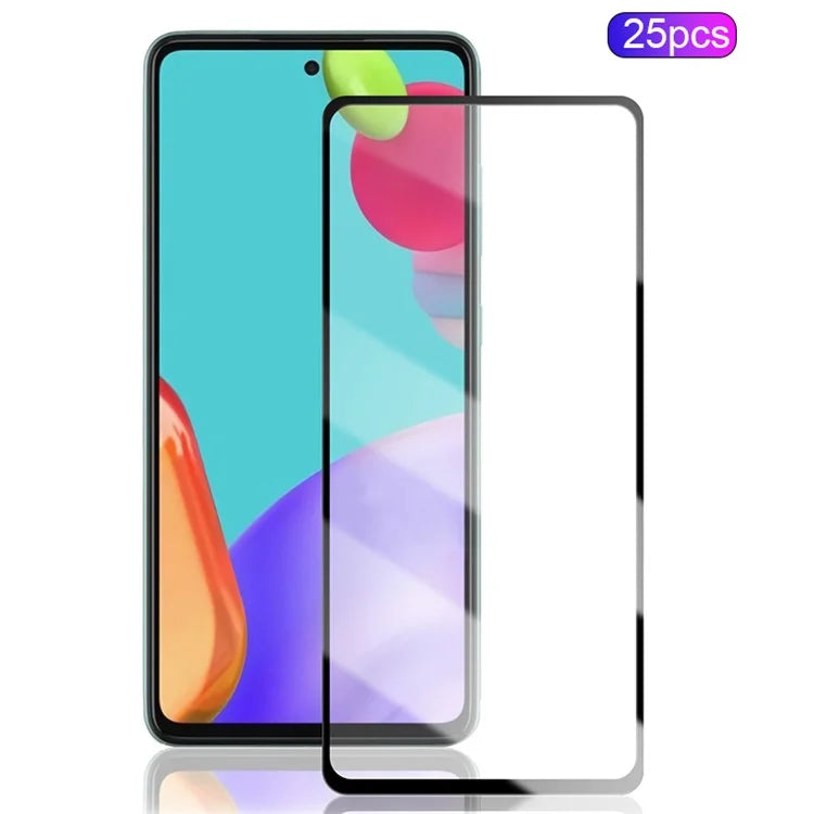 MOCOLO 25Pcs For Samsung Galaxy A51 4G SM-A515 / A51 5G SM-A516 / A52 4G / A52 5G / A52s 5G / A53 5G Screen Protector Silk Printing Film