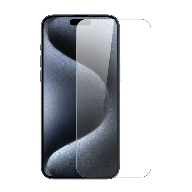 NORTHJO 2Pcs A+ For iPhone 15 Pro Max Screen Protector 2.5D Tempered Glass Film with Installation Frame