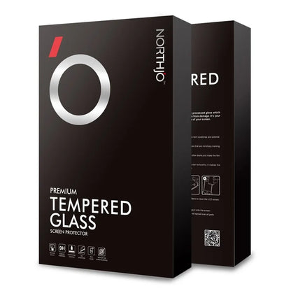 NORTHJO 2Pcs A+ For iPhone 15 Pro Max Screen Protector 2.5D Tempered Glass Film with Installation Frame