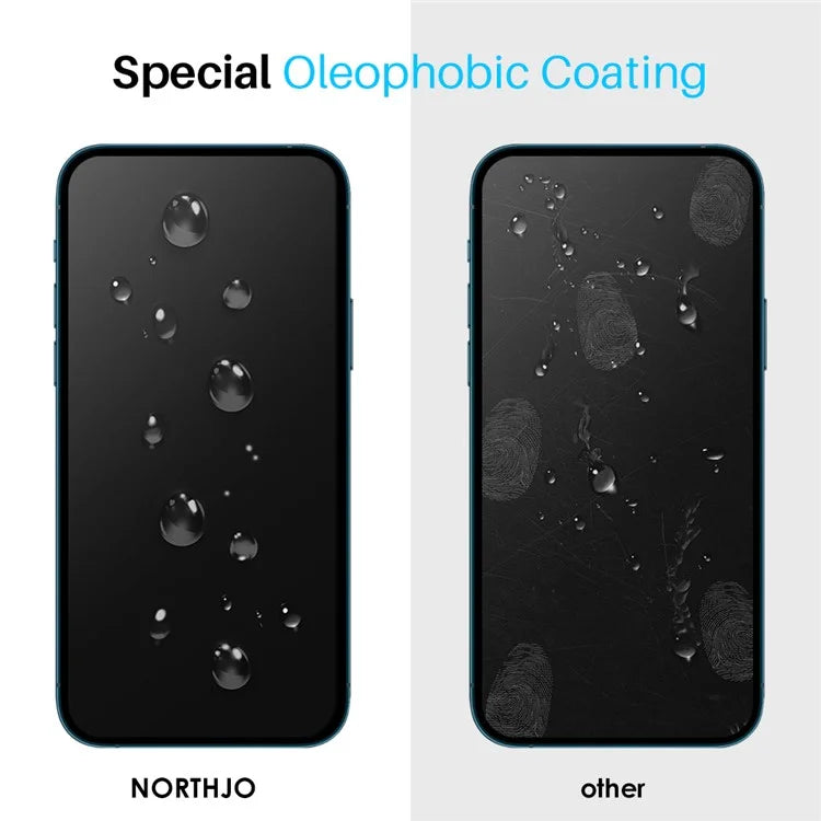 NORTHJO 2Pcs A+ For iPhone 14 Screen Protector Ultra Clear Tempered Glass Film with Installation Tool