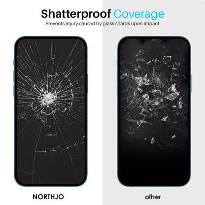 NORTHJO 2Pcs A+ For iPhone 14 Screen Protector Ultra Clear Tempered Glass Film with Installation Tool
