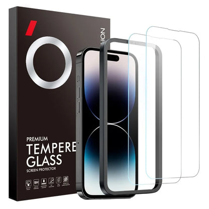 NORTHJO 2Pcs A+ For iPhone 14 Pro Clear Screen Protector 0.3mm 2.5D Tempered Glass Film with Installation Tool