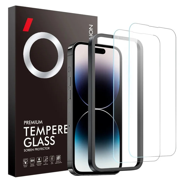 NORTHJO 2Pcs A+ For iPhone 14 Pro Max Tempered Glass Screen Protector 0.3mm 2.5D with Installation Tool