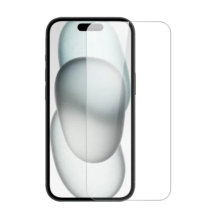 NORTHJO 2Pcs A+ For iPhone 15 Clear Screen Protector 0.3mm 2.5D Tempered Glass Film with Installation Tool