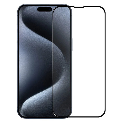 NORTHJO 2Pcs A+ For iPhone 15 Pro Max Screen Protector Silk Printing Film with Installation Alignment Frame