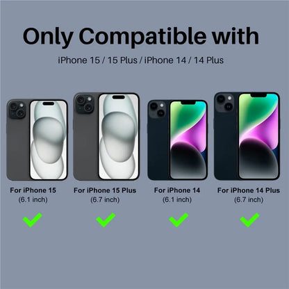 NORTHJO 3 Sets for iPhone 15 / 15 Plus / 14 / 14 Plus Lens Protector Glitter Metal Ring Tempered Glass Lens Film