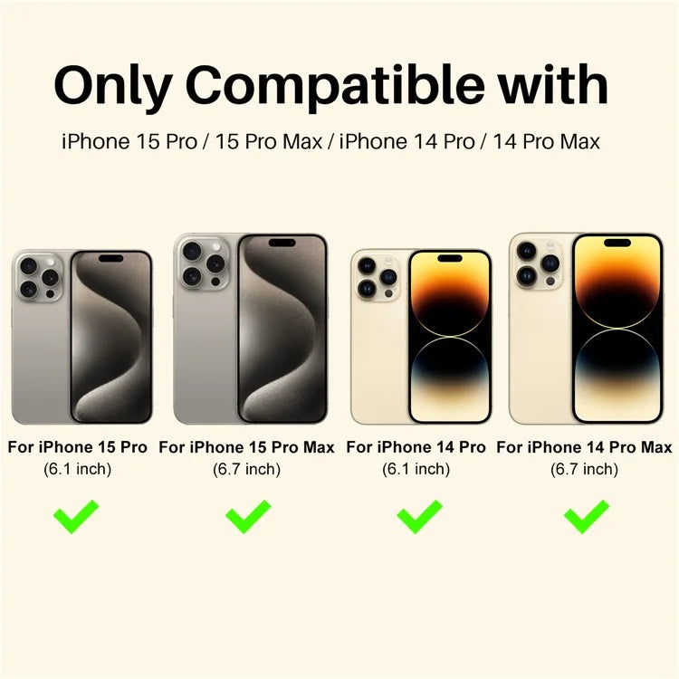 NORTHJO 2 Sets for iPhone 15 Pro / 15 Pro Max / 14 Pro / 14 Pro Max Lens Protector Glitter Ring Tempered Glass Lens Guard