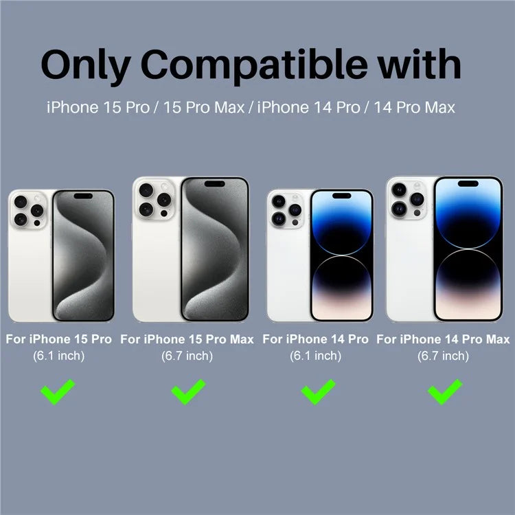NORTHJO 2 Sets for iPhone 15 Pro / 15 Pro Max / 14 Pro / 14 Pro Max Lens Protector Glitter Ring Tempered Glass Lens Guard