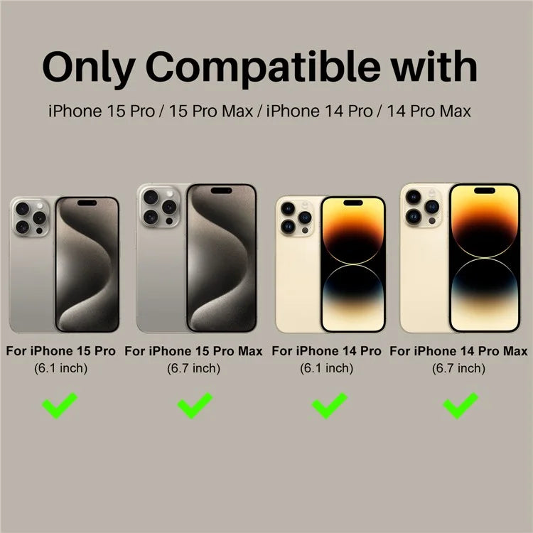 NORTHJO 2 Sets for iPhone 15 Pro / 15 Pro Max / 14 Pro / 14 Pro Max Lens Protector Glitter Ring Tempered Glass Lens Guard