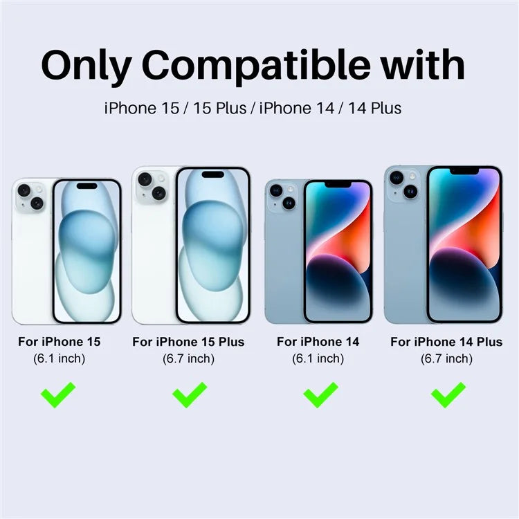 NORTHJO 3 Sets for iPhone 15 / 15 Plus / 14 / 14 Plus Lens Protector Rhinestone Decor Metal+Tempered Glass Lens Film