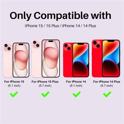 NORTHJO 3 Sets for iPhone 15 / 15 Plus / 14 / 14 Plus Lens Protector Rhinestone Decor Metal+Tempered Glass Lens Film