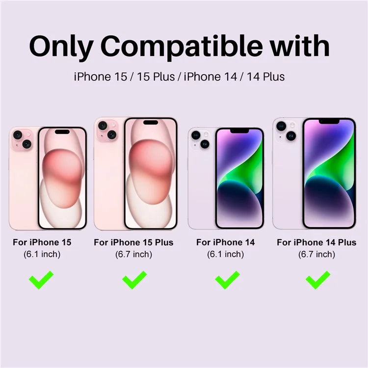 NORTHJO 3 Sets for iPhone 15 / 15 Plus / 14 / 14 Plus Lens Protector Rhinestone Decor Metal+Tempered Glass Lens Film