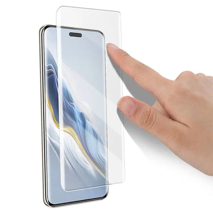 AMORUS For Honor Magic6 Pro 5G UV Liquid Full Screen Protector Cover 3D Curved Tempered Glass Film
