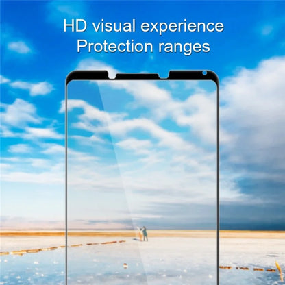 AMORUS For Sony Xperia 10 VI Tempered Glass Screen Protector Full Glue Silk Printing Edge, Black