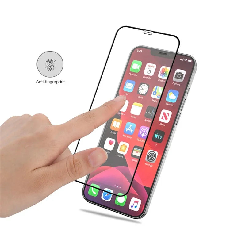MOCOLO 25Pcs For iPhone 12 mini Tempered Glass Screen Protector Silk Printing Black Edge