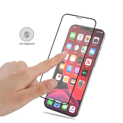 MOCOLO 25Pcs For iPhone 12 mini Tempered Glass Screen Protector Silk Printing Black Edge