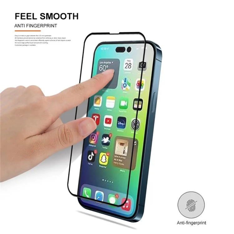 MOCOLO 25Pcs For iPhone 14 Pro Max Tempered Glass Screen Protector High Transparency