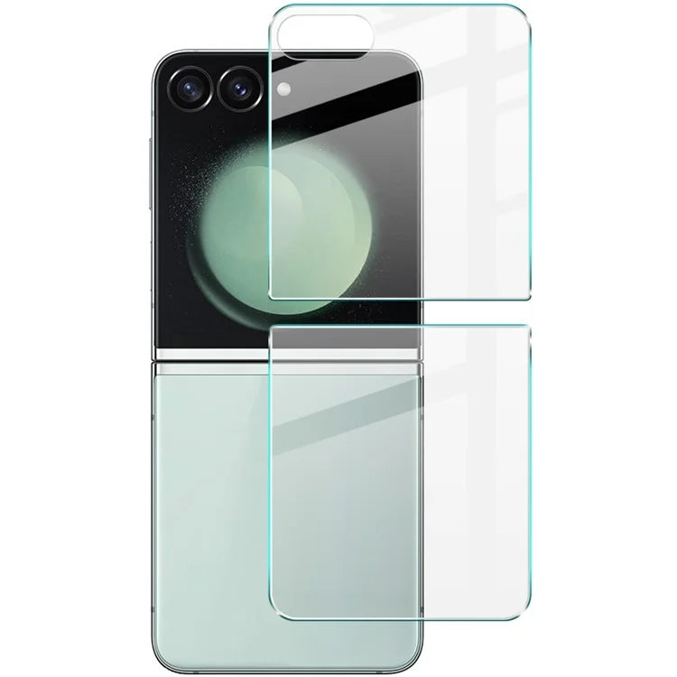 IMAK H Series 1 Set For Samsung Galaxy Z Flip6 5G / Z Flip5 5G Back Cover Tempered Glass Rear Screen Film