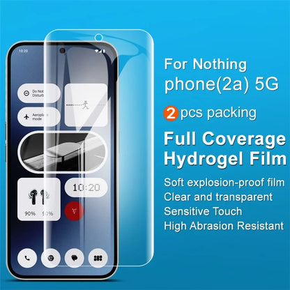 IMAK 2Pcs / Set Hydrogel Film III For Nothing Phone (2a) Screen Protector TPU Film Scratchproof, Bubble Free