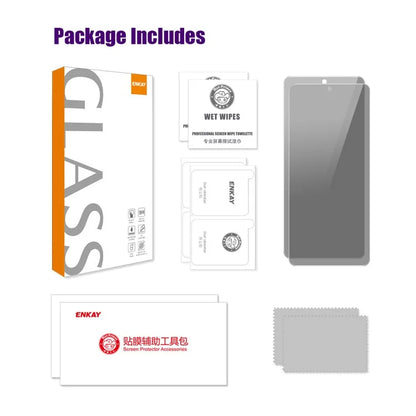 ENKAY HAT PRINCE 2Pcs For Honor Play 50 Plus 5G Anti-Peep Screen Protector Explosion-Proof Film
