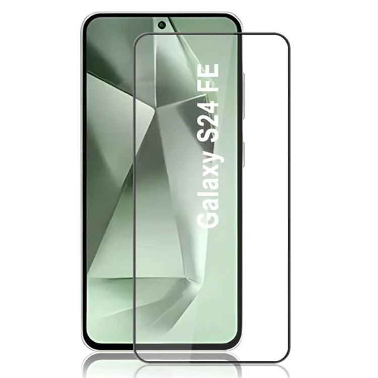 MOCOLO For Samsung Galaxy S24 FE Tempered Glass Full Screen Protector Silk Printing, Black