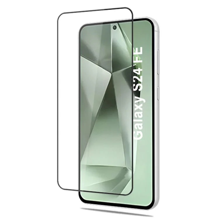MOCOLO For Samsung Galaxy S24 FE Tempered Glass Full Screen Protector Silk Printing, Black